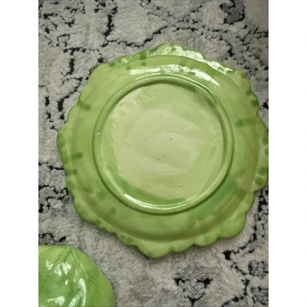 Vintage Holland Mold Cabbage Bowl With Underplate Saucer